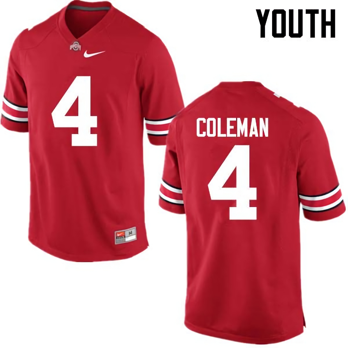 Kurt Coleman Ohio State Buckeyes Youth NCAA #4 Nike Red College Stitched Football Jersey IWM6256SZ